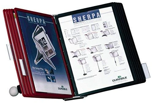 Reklaminis stovas DURABLE SHERPA, 10 įmaučių, pastatomas