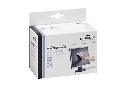 Valiklis Servetėlės ekranui valyti DURABLE Screenclean, 50 vnt.