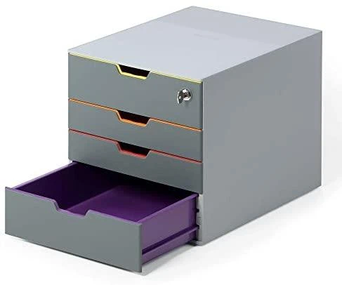 Durable DURABLE Schubladenbox VARICOLOR 1Fach SAFE Schloss mehrfbg