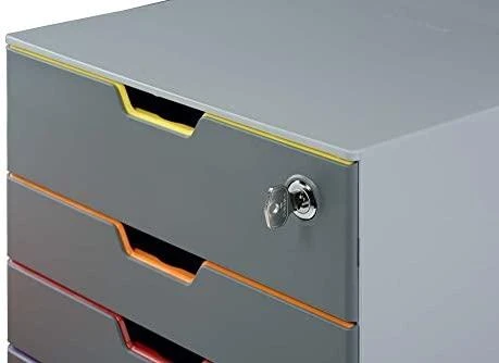 Durable DURABLE Schubladenbox VARICOLOR 1Fach SAFE Schloss mehrfbg