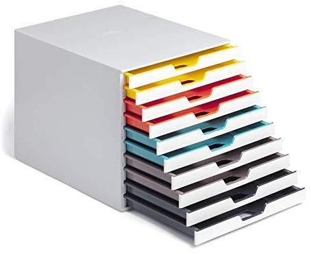 Durable DURABLE Schubladenbox VARICOLOR 10Fächer MIX mehrfbg