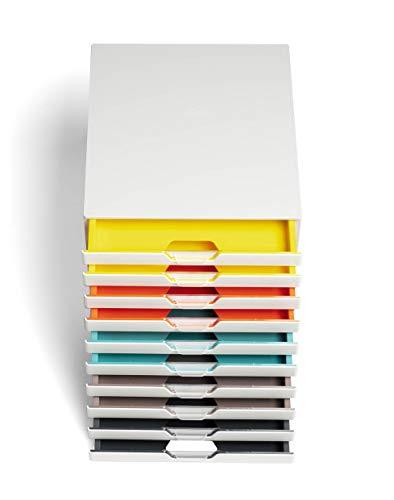 Durable DURABLE Schubladenbox VARICOLOR 10Fächer MIX mehrfbg