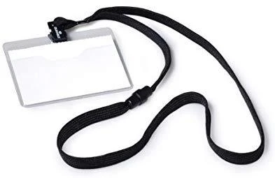 DURABLE Namensschild Textilband 10 6x9cm 10er Pck juodas