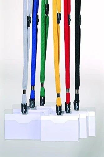 DURABLE Namensschild Textilband 10 6x9cm 10er Pck juodas