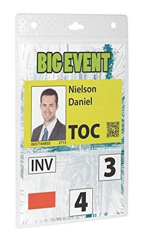Laikiklis Durable DURABLE Event-Namensschild A6 20 Stück transparent