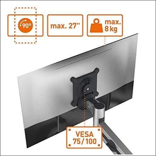 Durable Laikiklis biurkowy na monitorius 21" - 34" i tablet 7" - 13" PRO (508823)