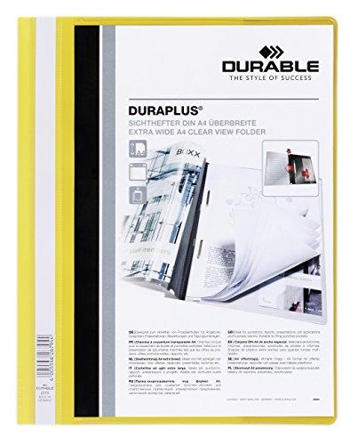 Aplankas dokumentams su įsegėle ir kišene DURABLE DURAPLUS