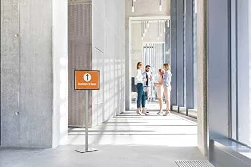 Durable Patvarus Info Stand Basic - A3 grindų stovas, antracitas