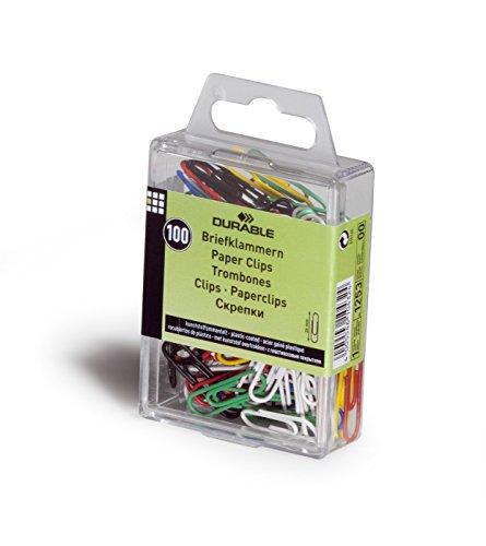 Durable DURABLE Briefklammern 26mm Kunstoff ummantelt 100 Stück