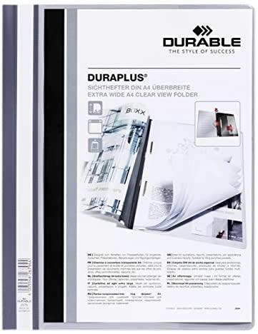 Aplankas dokumentams su įsegėle ir kišene DURABLE DURAPLUS