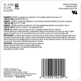 Ličio baterija 2CR5 (EL2CR5, DL245) 6V 1400mAh Duracell