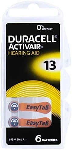 DURACELL DA13 N6 Elementai klausos ap.