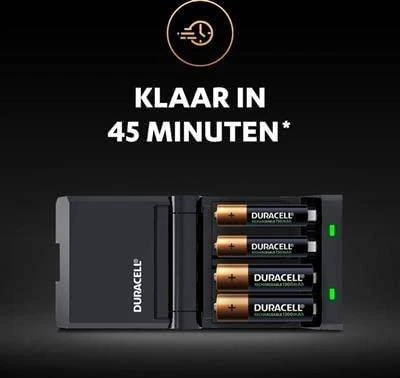 Duracell Hi-speed Charger Cef27 Baterijų Įkroviklis