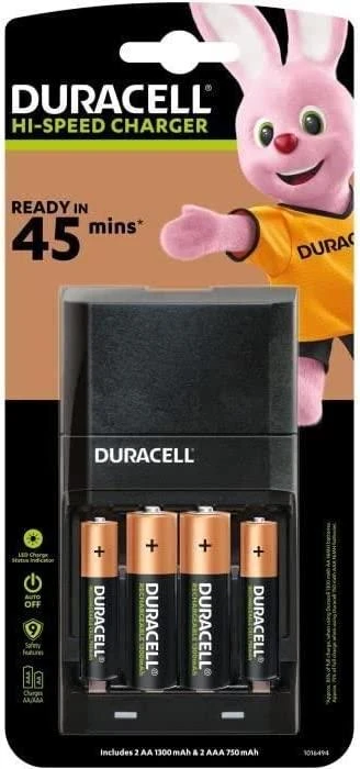 Duracell Hi-speed Charger Cef27 Baterijų Įkroviklis