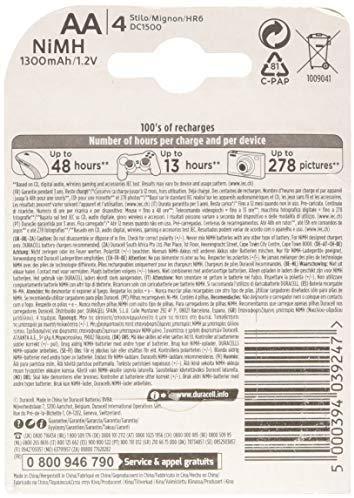 Baterija - Duracell AA 1300 mAh Įkraunama NiMH 4-vnt.