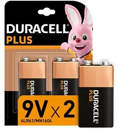 Duracell Batterie Plus -9V (MN1604/6LR61) 2St.