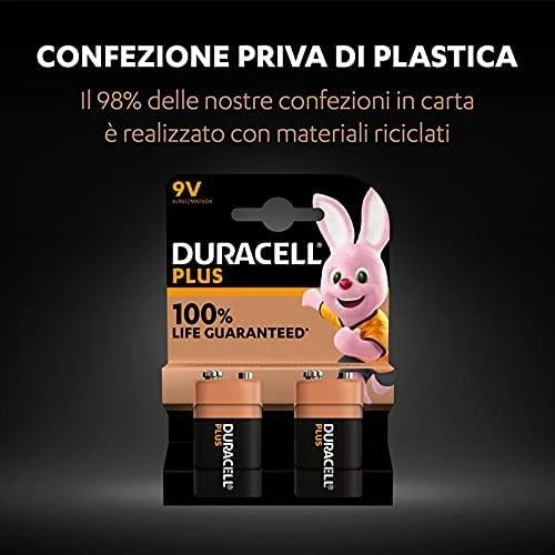 Duracell Batterie Plus -9V (MN1604/6LR61) 2St.