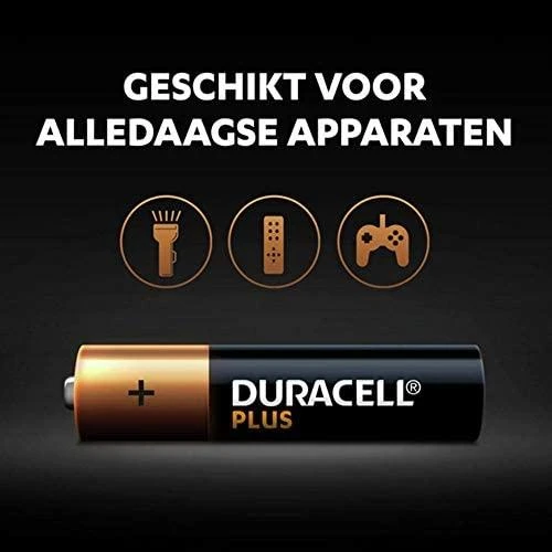 Baterija - Duracell AAA Plus Alkaline 1.5V 4-vnt.