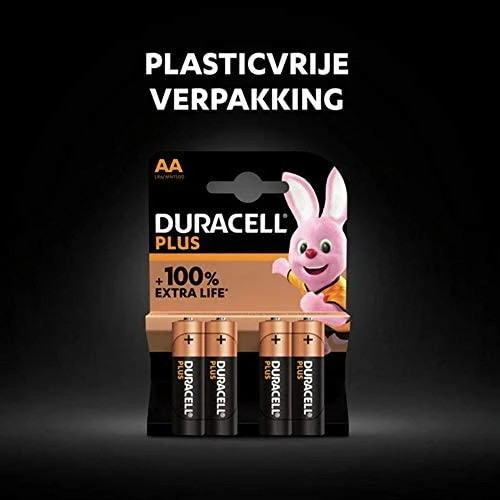 "Duracell Plus Power Lr06" baterijų pakuotė X 4 vienetai