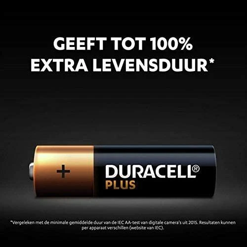 "Duracell Plus Power Lr06" baterijų pakuotė X 4 vienetai