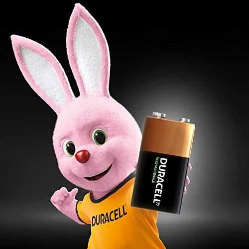 Akumuliatorius - Duracell 9V Įkraunamas 170 mAh 400 Ciklų