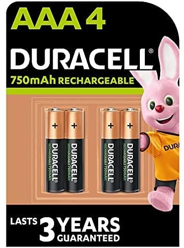 Duracell Recharge Plus baterijos AAA 4 pakuotės, 750 mAh
