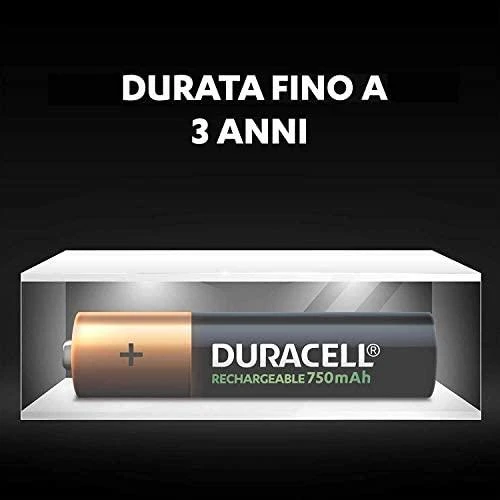 Duracell Recharge Plus baterijos AAA 4 pakuotės, 750 mAh
