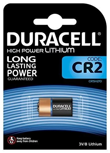 Duracell CR2 baterija pakuotėje