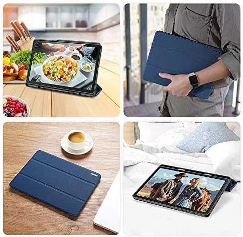 Dėklas Dux Ducis Domo Samsung P610/P615/P613/P619/P620/P625 Tab S6 Lite 10.4 tamsiai mėlynas