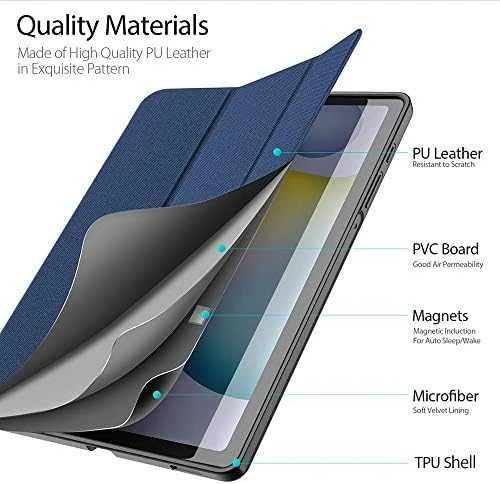 Dėklas Dux Ducis Domo Samsung P610/P615/P613/P619/P620/P625 Tab S6 Lite 10.4 tamsiai mėlynas