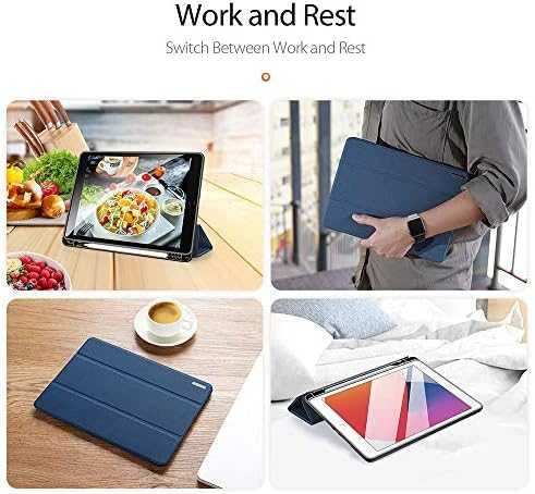Dėklas Dux Ducis Domo Apple iPad 10.2 2021/iPad 10.2 2020/iPad 10.2 2019 tamsiai mėlynas