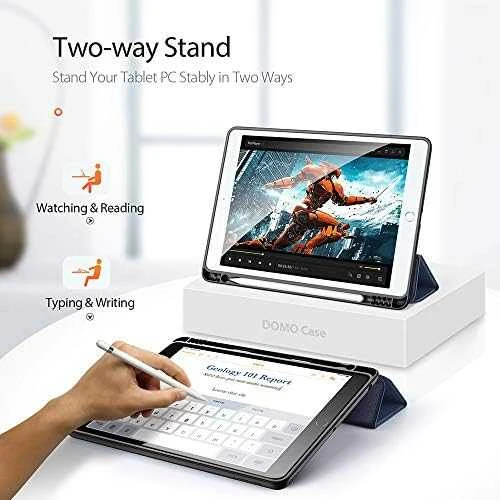 Dėklas Dux Ducis Domo Apple iPad 10.2 2021/iPad 10.2 2020/iPad 10.2 2019 tamsiai mėlynas