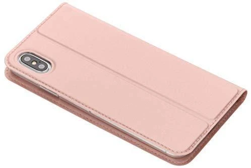 Dux Ducis Premium atverčiamas dėklas skirtas Apple iPhone XS Max, Rose Gold