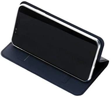 Dux Ducis Premium atverčiamas dėklas skirtas Apple iPhone XS Max, mėlynas