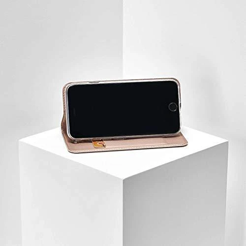 Dux Ducis Premium atverčiamas dėklas skirtas Apple iPhone XS Max, Rose Gold