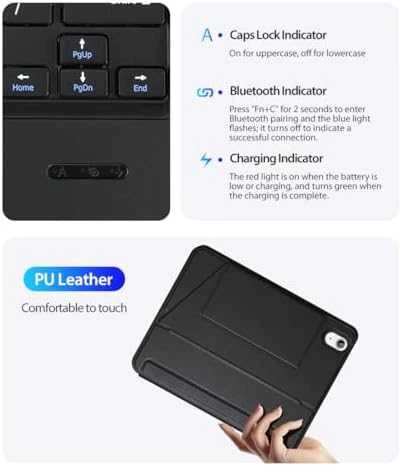Dux Ducis DK Series dėklas su Bluetooth klaviatūra Apple Apple iPad 10 (2022) - juodos spalvos