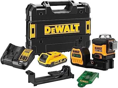 Dewalt kryžminių linijų lazeris DCE089D1G-QW, žalias