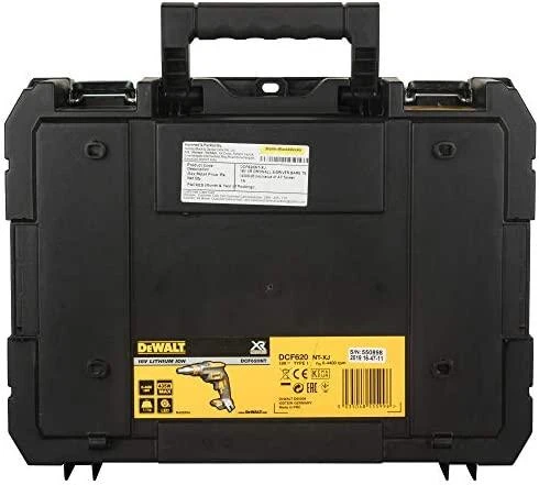 Dewalt gipskartonio suktuvas gręžtuvas DCF620NT 18V 30Nm, TSTAK lagaminas, be akumuliatoriaus ir kroviklio