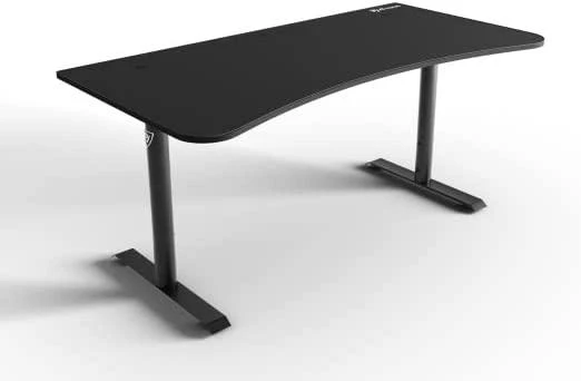 Žaidimų stalas Arozzi Arena Gaming Desk, Reguliuojamo aukščio 710-810mm, Juodas