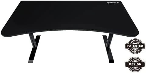 Žaidimų stalas Arozzi Arena Gaming Desk, Reguliuojamo aukščio 710-810mm, Juodas