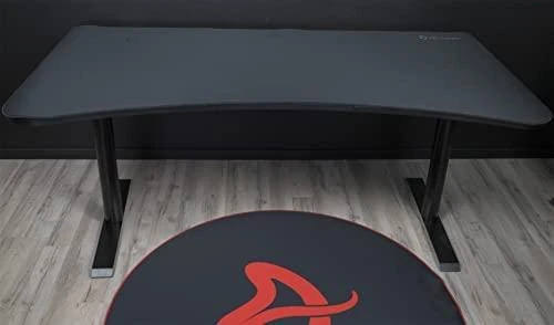 Žaidimų stalas Arozzi Arena Gaming Desk, Reguliuojamo aukščio 710-810mm, Juodas