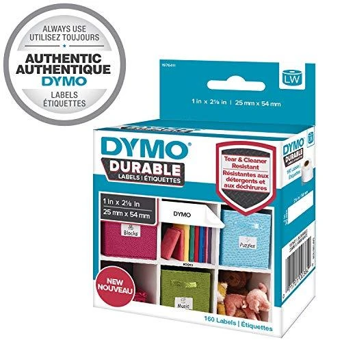 DYMO LW - LW Durable Labels - 25 x 54 mm - 1976411 Balta Lipni spausdintuvo etiketė