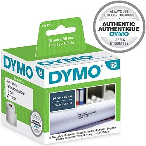 DYMO 1983172 etiketė spausdinimui Balta Lipni spausdintuvo etiketė