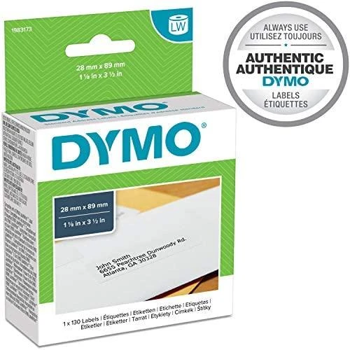 Dymo Address Labels 28 x 89 mm baltas 1x 130 vnt. (1983173)