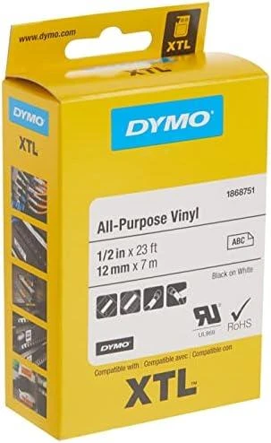 DYMO 1868751 etikečių juostelė Juoda ant baltos
