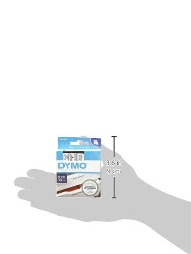 D1, žymėjimo juosta, 19mm, juodas tekstas ant skaidrios juostos, 7m - 45809 DYMO / S0720820