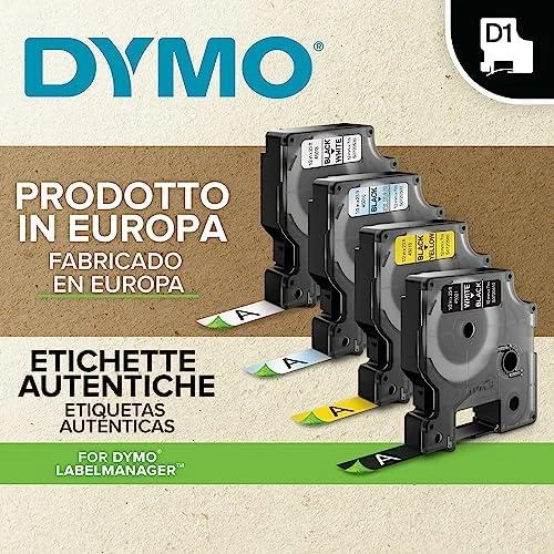 D1, prekės ženklo juosta, 19mm, juodas tekstas ant žalios juostos, 7m - 45800 DYMO / S0720890
