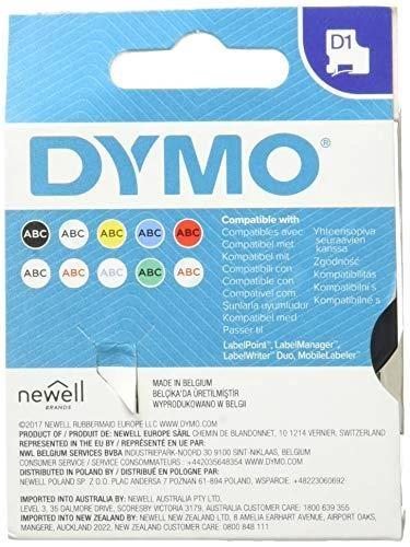 D1, žymėjimo juosta, 19mm, juodas tekstas ant skaidrios juostos, 7m - 45809 DYMO / S0720820