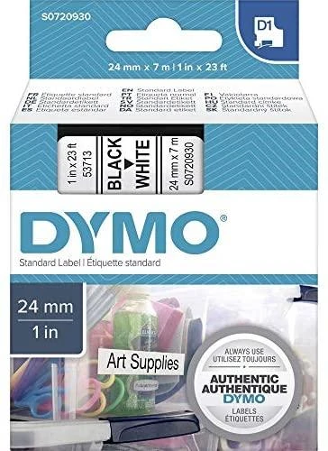 Juostelė DYMO D1 24mm x 7m, juoda ant balto / S0720930 53713