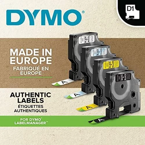 Dymo Taśma D1 19mm x7m juoda/balta 2093098 10 vnt.